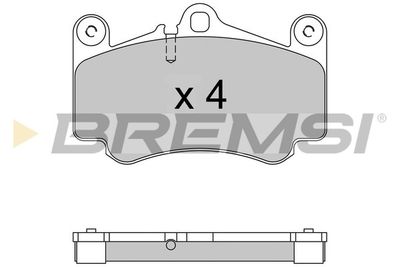 BP3572 BREMSI Комплект тормозных колодок, дисковый тормоз