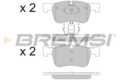 BP3503 BREMSI Комплект тормозных колодок, дисковый тормоз