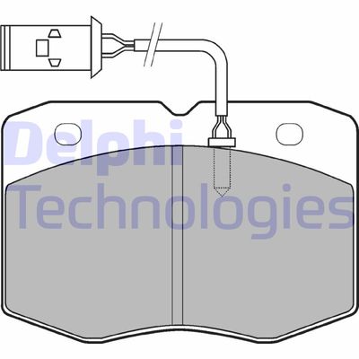 LP970 DELPHI Комплект тормозных колодок, дисковый тормоз