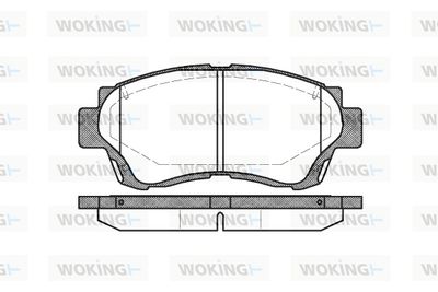 P270300 WOKING Комплект тормозных колодок, дисковый тормоз