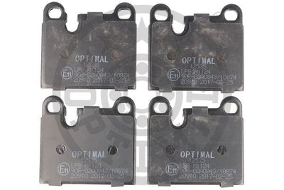 BP12535 OPTIMAL Комплект тормозных колодок, дисковый тормоз