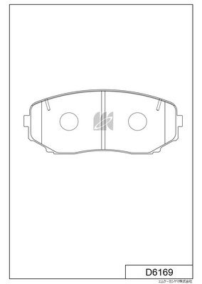 D6169 MK Kashiyama Комплект тормозных колодок, дисковый тормоз