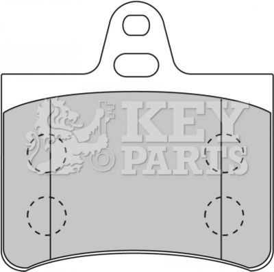 KBP1710 KEY PARTS Комплект тормозных колодок, дисковый тормоз