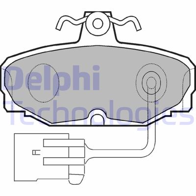 LP868 DELPHI Комплект тормозных колодок, дисковый тормоз