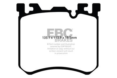 DP42091R EBC Brakes Комплект тормозных колодок, дисковый тормоз