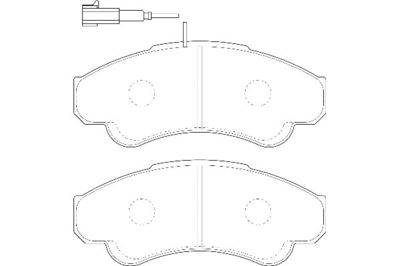 2134930 Omnicraft Комплект тормозных колодок, дисковый тормоз