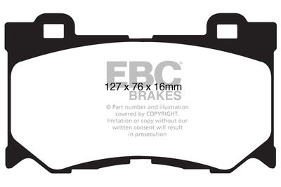 DP61823 EBC Brakes Комплект тормозных колодок, дисковый тормоз