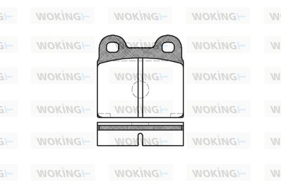 P107320 WOKING Комплект тормозных колодок, дисковый тормоз