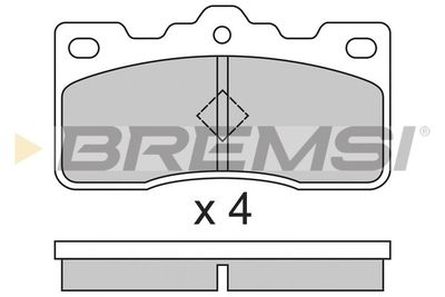 BP2306 BREMSI Комплект тормозных колодок, дисковый тормоз