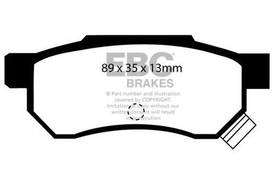 DP46422R EBC Brakes Комплект тормозных колодок, дисковый тормоз