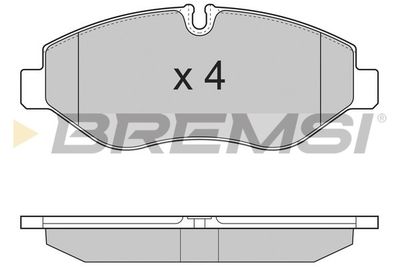 BP3324 BREMSI Комплект тормозных колодок, дисковый тормоз