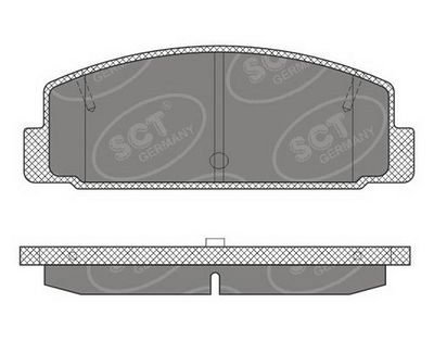 SP611PR SCT - MANNOL Комплект тормозных колодок, дисковый тормоз