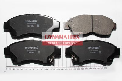 DBP867 DYNAMATRIX Комплект тормозных колодок, дисковый тормоз
