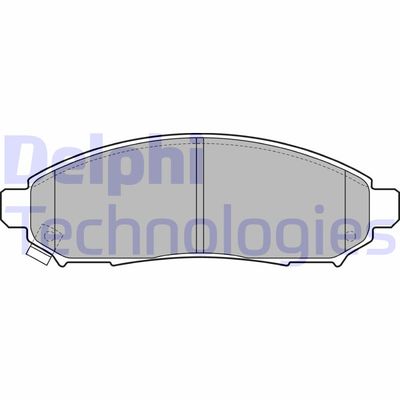 LP2011 DELPHI Комплект тормозных колодок, дисковый тормоз
