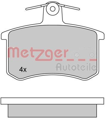 1170030 METZGER Комплект тормозных колодок, дисковый тормоз