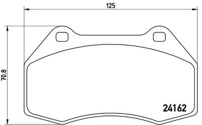 P68036 BREMBO Комплект тормозных колодок, дисковый тормоз