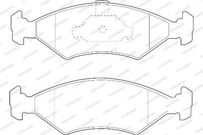 WBP23103A WAGNER Комплект тормозных колодок, дисковый тормоз