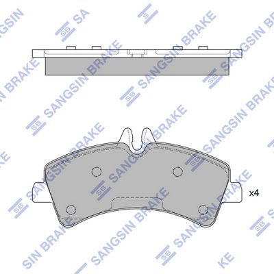 SP1426 Hi-Q Комплект тормозных колодок, дисковый тормоз