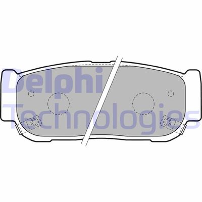 LP1797 DELPHI Комплект тормозных колодок, дисковый тормоз