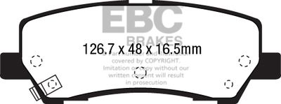 DP43041R EBC Brakes Комплект тормозных колодок, дисковый тормоз