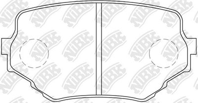 PN9382 NiBK Комплект тормозных колодок, дисковый тормоз