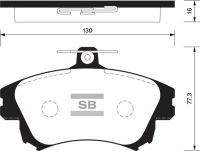 FBP1530 FI.BA Комплект тормозных колодок, дисковый тормоз