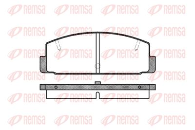 017910 REMSA Комплект тормозных колодок, дисковый тормоз