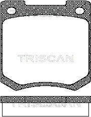 811010425 TRISCAN Комплект тормозных колодок, дисковый тормоз
