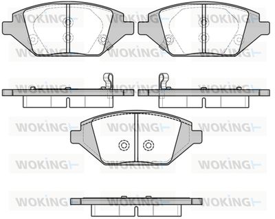 P1786302 WOKING Комплект тормозных колодок, дисковый тормоз