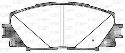 BPA122410 OPEN PARTS Комплект тормозных колодок, дисковый тормоз