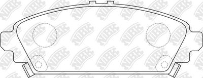PN8526 NiBK Комплект тормозных колодок, дисковый тормоз