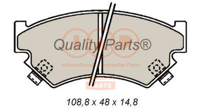 70415011 IAP QUALITY PARTS Комплект тормозных колодок, дисковый тормоз