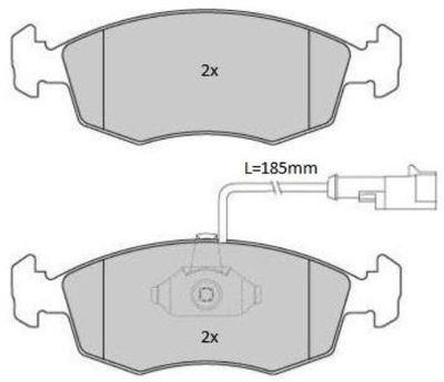 FBP1784 FREMAX Комплект тормозных колодок, дисковый тормоз