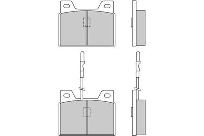 120066 E.T.F. Комплект тормозных колодок, дисковый тормоз