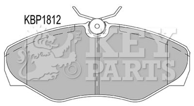 KBP1812 KEY PARTS Комплект тормозных колодок, дисковый тормоз