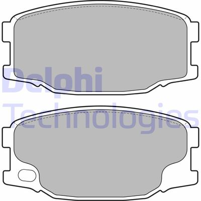LP2073 DELPHI Комплект тормозных колодок, дисковый тормоз