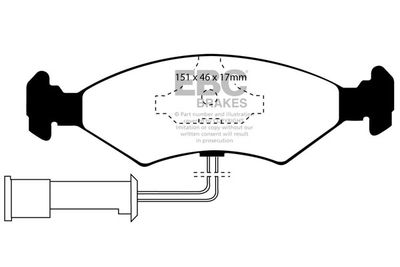 DP389 EBC Brakes Комплект тормозных колодок, дисковый тормоз