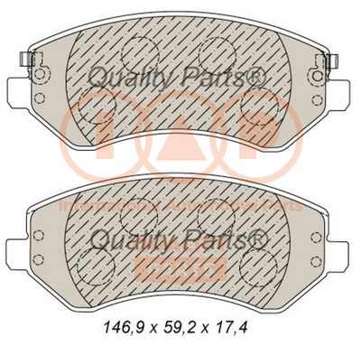 70410046 IAP QUALITY PARTS Комплект тормозных колодок, дисковый тормоз