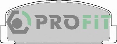 50000372 PROFIT Комплект тормозных колодок, дисковый тормоз