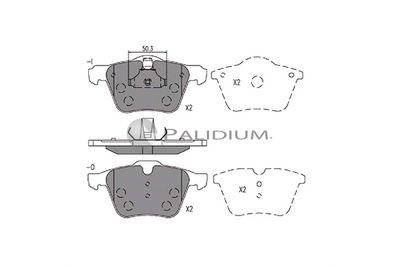 P11148 ASHUKI by Palidium Комплект тормозных колодок, дисковый тормоз