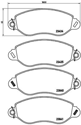 FK20246 KAISHIN Комплект тормозных колодок, дисковый тормоз