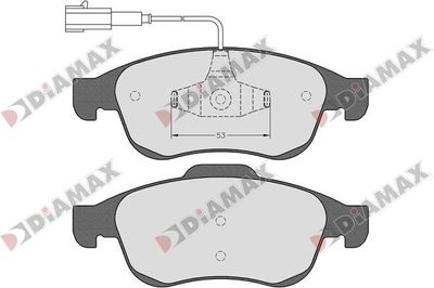 N09782 DIAMAX Комплект тормозных колодок, дисковый тормоз