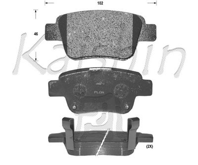 FK2239 KAISHIN Комплект тормозных колодок, дисковый тормоз