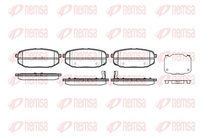 114702 REMSA Комплект тормозных колодок, дисковый тормоз