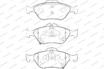 WBP24022A WAGNER Комплект тормозных колодок, дисковый тормоз