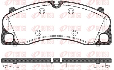 150900 REMSA Комплект тормозных колодок, дисковый тормоз