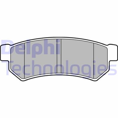 LP2502 DELPHI Комплект тормозных колодок, дисковый тормоз