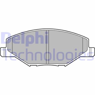 LP2444 DELPHI Комплект тормозных колодок, дисковый тормоз
