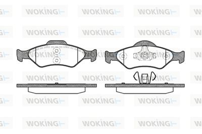 P665300 WOKING Комплект тормозных колодок, дисковый тормоз