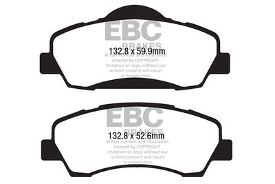 DPX2177 EBC Brakes Комплект тормозных колодок, дисковый тормоз